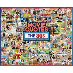 Movie Quotes of the 80s 1000 Piece Jigsaw Puzzle White Mountain (ONLINE ORDER ONLY)