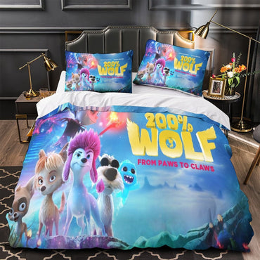 Movie 200% Wolf  Bedding Set Pattern Quilt Cover Without Filler (Online Order Only)