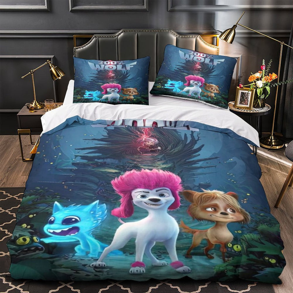 Movie 200% Wolf  Bedding Set Pattern Quilt Cover Without Filler (Online Order Only)