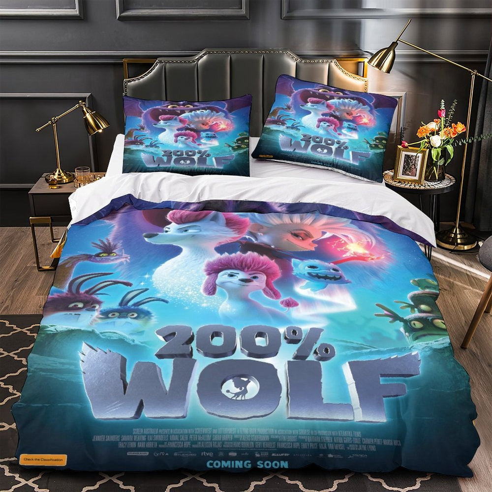 Movie 200% Wolf  Bedding Set Pattern Quilt Cover Without Filler (Online Order Only)
