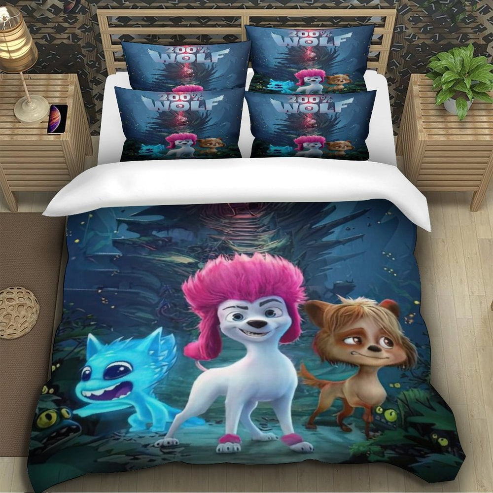 Movie 200% Wolf  Bedding Set Pattern Quilt Cover Without Filler (Online Order Only)
