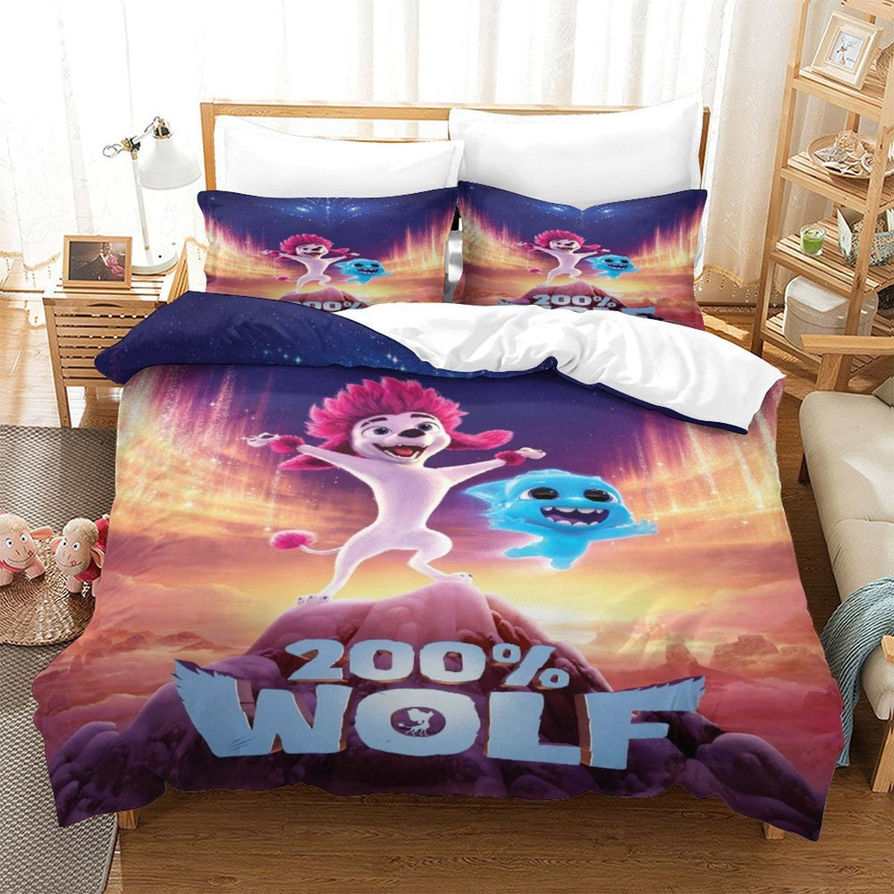 Movie 200% Wolf  Bedding Set Pattern Quilt Cover Without Filler (Online Order Only)