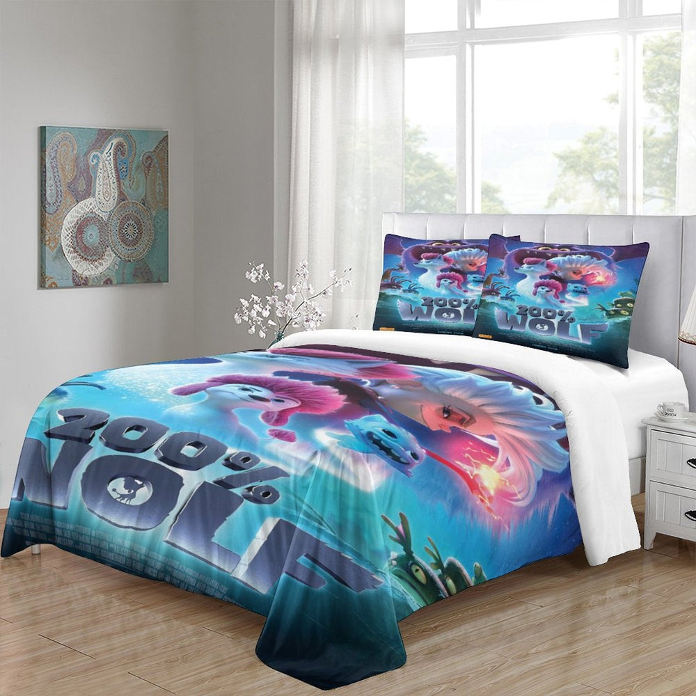 Movie 200% Wolf  Bedding Set Pattern Quilt Cover Without Filler (Online Order Only)