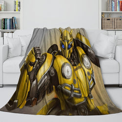 Movie Bumblebee Blanket Flannel Throw Kids Room Decoration (ONLINE ORDER ONLY)