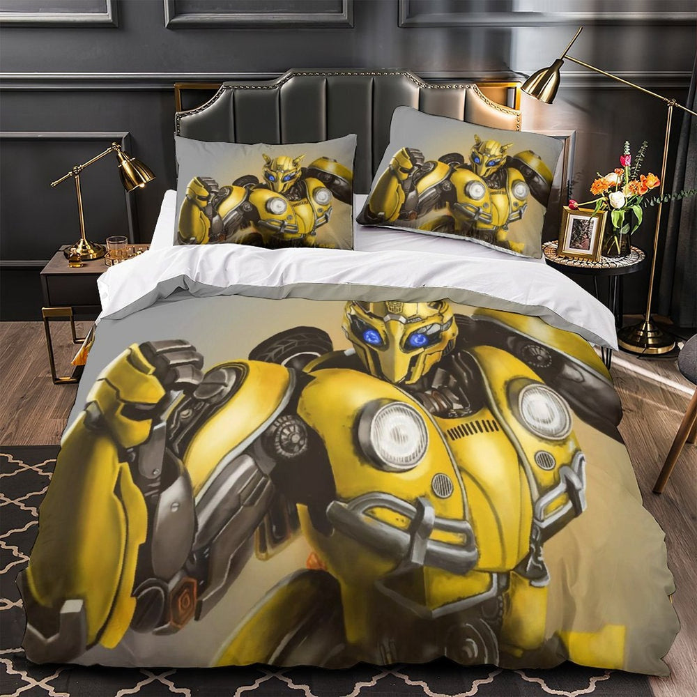 Movie Bumblebee Duvet Cover Pattern Bedding Set Without Filler (ONLINE ORDER ONLY)