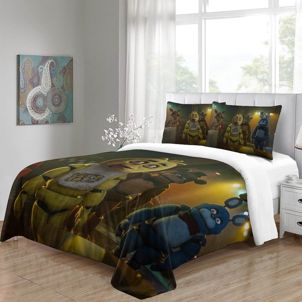 Movie Five Nights At Freddys Bedding Set Quilt Duvet Cover Without Filler (Online Order Only)