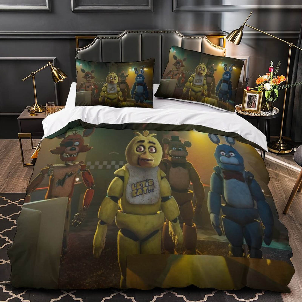 Movie Five Nights At Freddys Bedding Set Quilt Duvet Cover Without Filler (Online Order Only)
