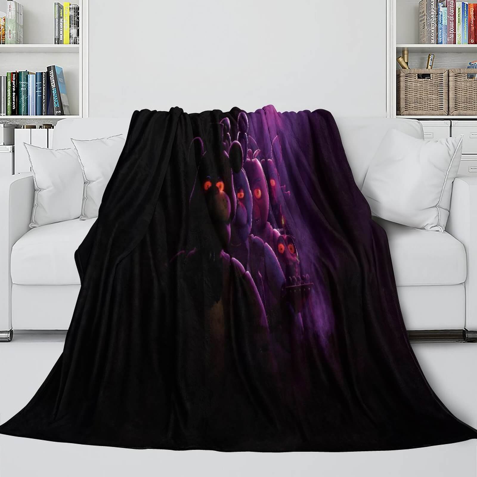 Movie Five Nights At Freddys Blanket Flannel Fleece Throw Room Decoration (Online Order Only)