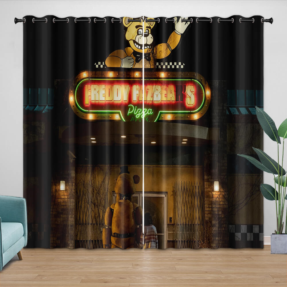Movie Five Nights At Freddys Curtains Kids Blackout Window Drapes (Online Order Only)