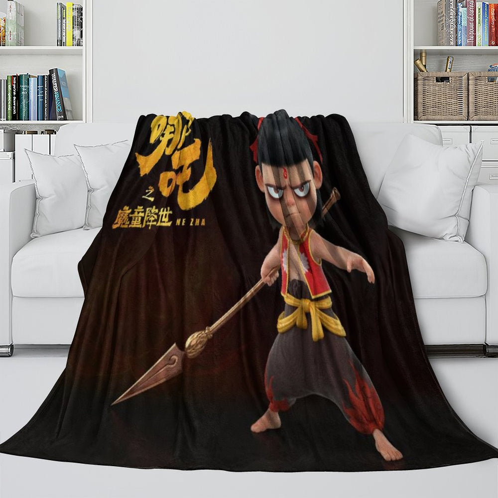 Movie Ne Zha 2 Blanket Flannel Throw Room Decoration (Online Order Only)