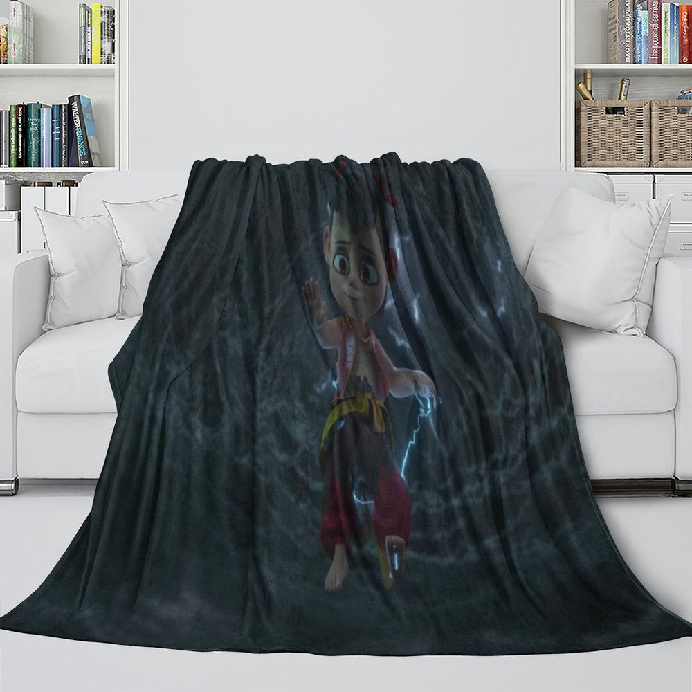 Movie Ne Zha 2 Blanket Flannel Throw Room Decoration (Online Order Only)