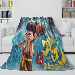 Movie Ne Zha 2 Blanket Flannel Throw Room Decoration (Online Order Only)