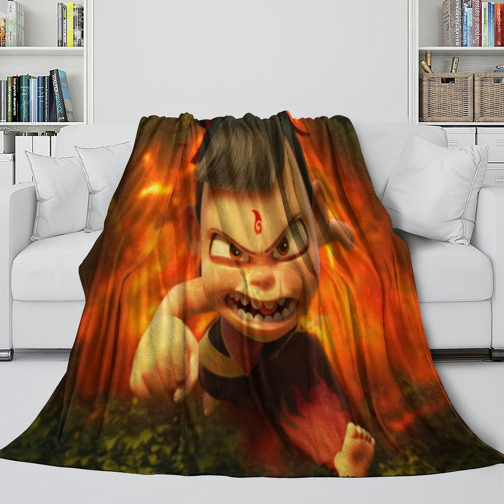 Movie Ne Zha 2 Blanket Flannel Throw Room Decoration (Online Order Only)