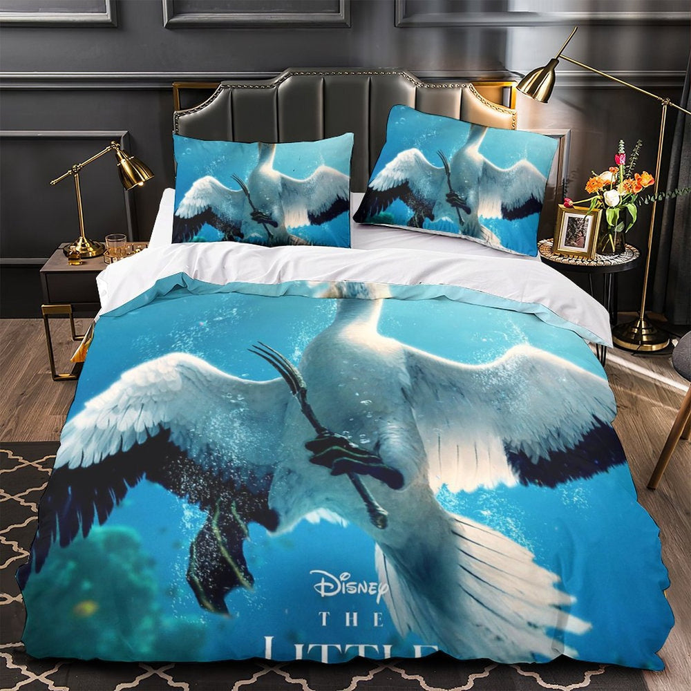 Movie The Little Mermaid Bedding Set Quilt Duvet Cover Without Filler (Online Order Only)