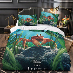 Movie The Little Mermaid Bedding Set Quilt Duvet Cover Without Filler (Online Order Only)