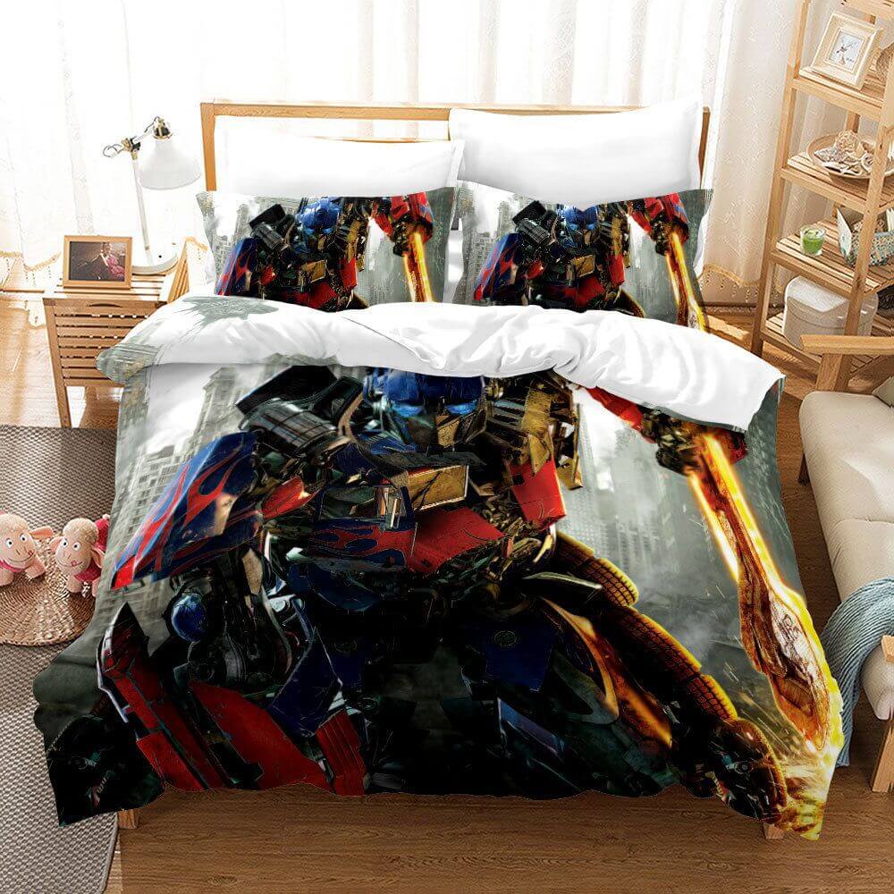 Movie Transformers Optimus Prime Bedding Sets Quilt Cover Without Filler (Online Order Only)