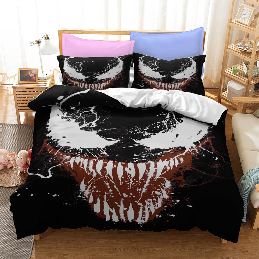 Movie Venom Cosplay Bedding Set Quilt Cover Without Filler (Online Order Only)