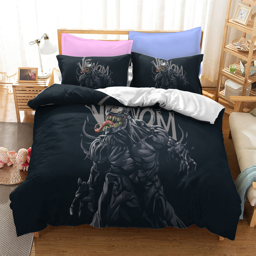 Movie Venom Cosplay Bedding Set Quilt Cover Without Filler (Online Order Only)
