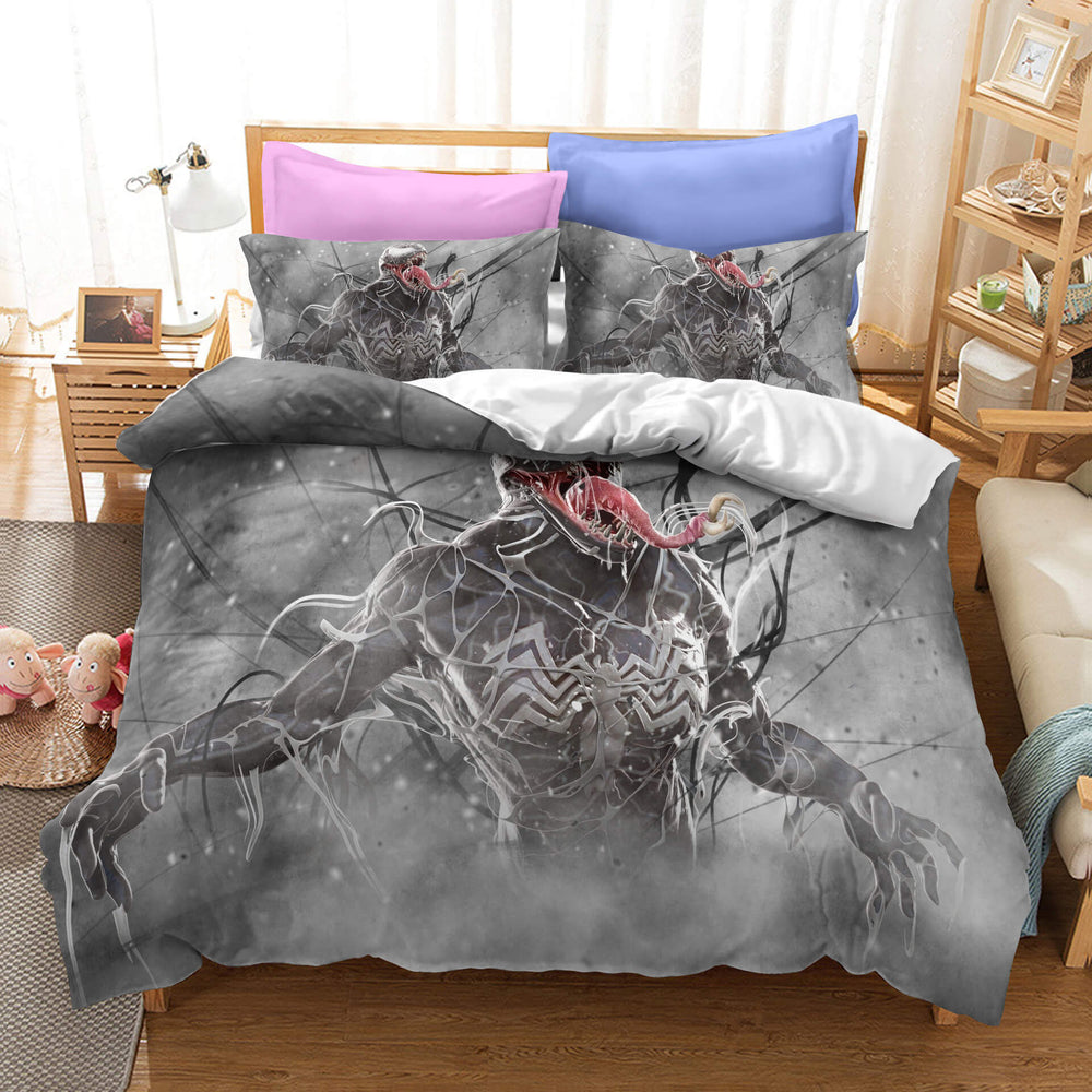 Movie Venom Cosplay Bedding Set Quilt Cover Without Filler (Online Order Only)