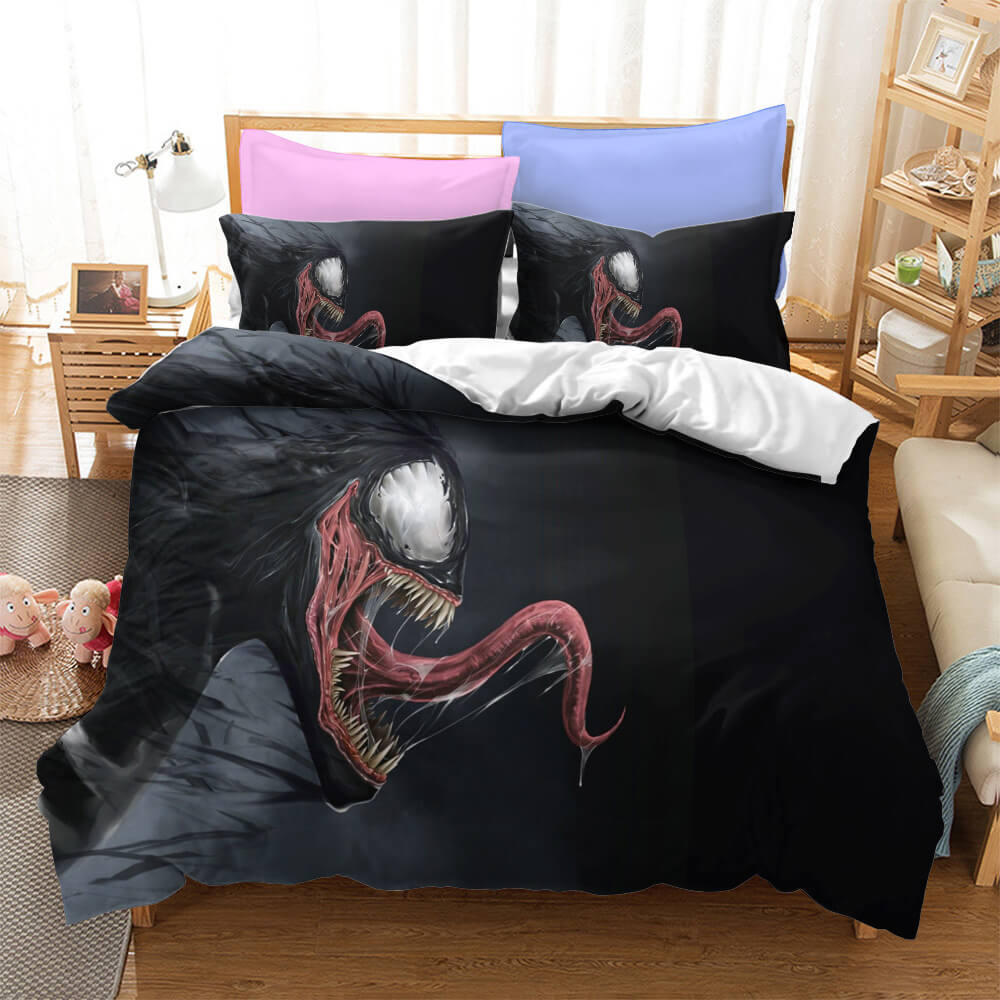 Movie Venom Cosplay Bedding Set Quilt Cover Without Filler (Online Order Only)