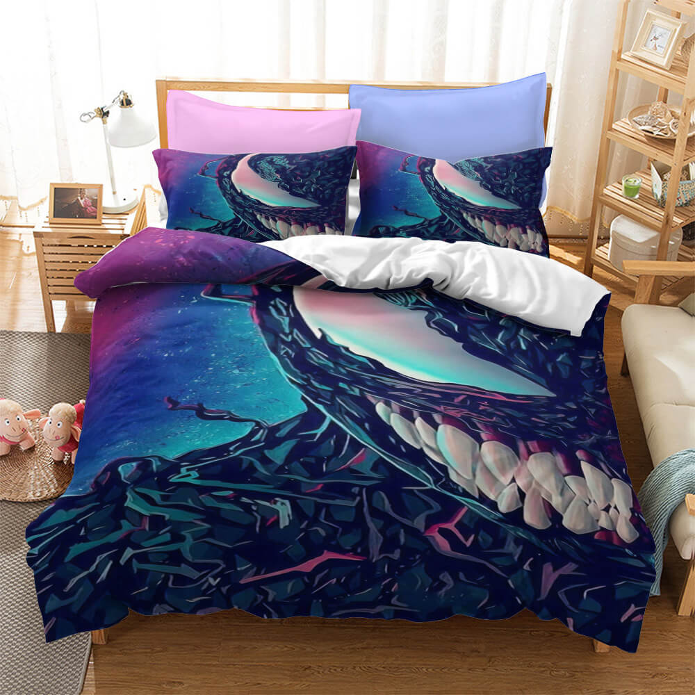 Movie Venom Cosplay Bedding Set Quilt Cover Without Filler (Online Order Only)