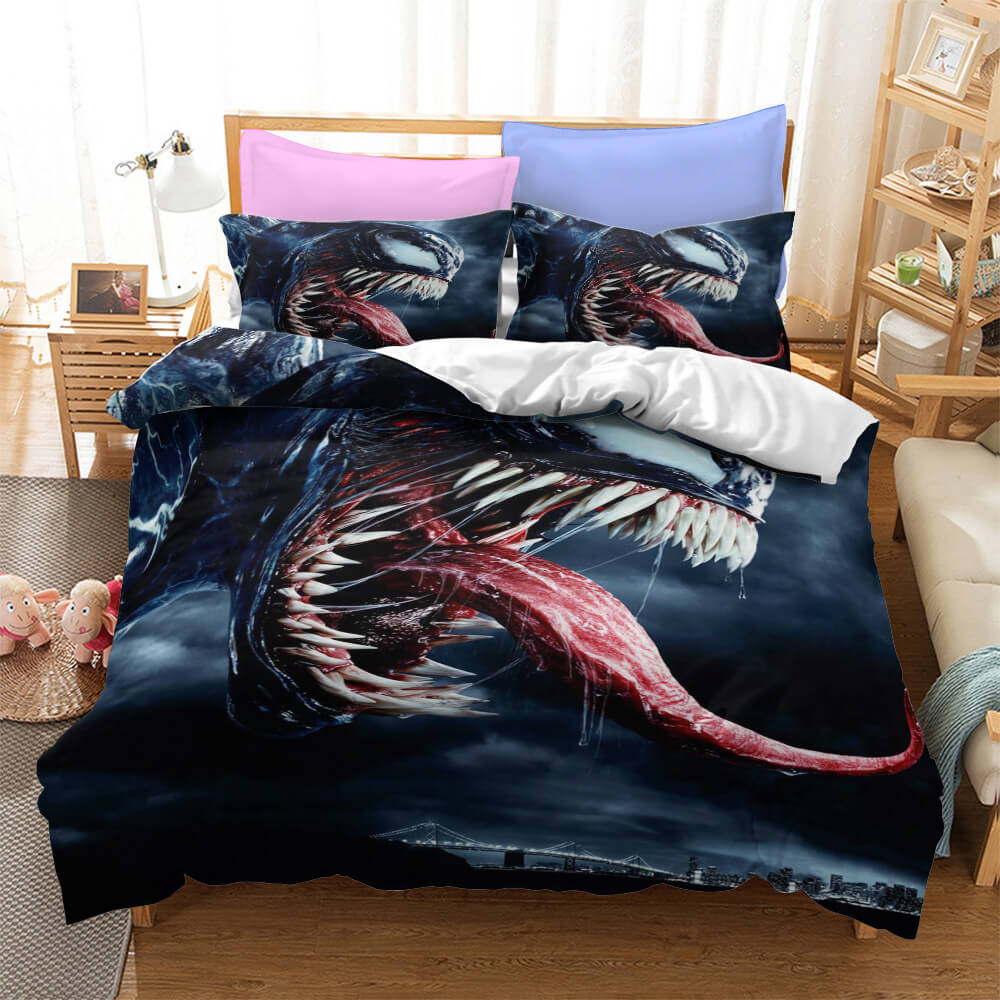 Movie Venom Cosplay Bedding Set Quilt Cover Without Filler (Online Order Only)