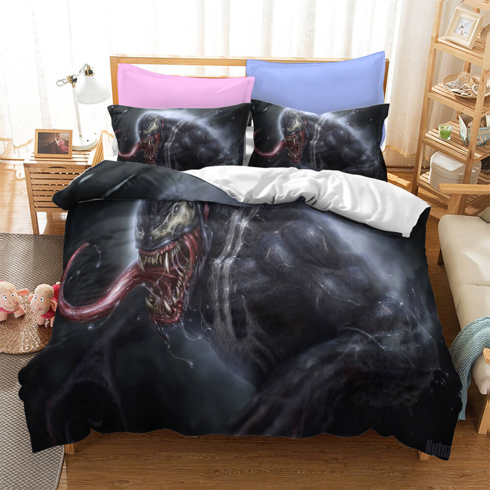 Movie Venom Cosplay Bedding Set Quilt Cover Without Filler (Online Order Only)