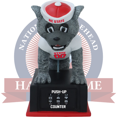 Mr. Wuf NC State Wolfpack Mascot Push-Up Counter Bobblehead (ONLINE ORDER ONLY)