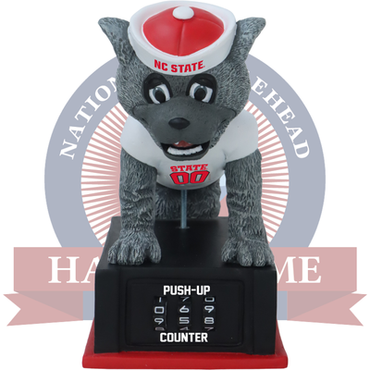 Mr. Wuf NC State Wolfpack Mascot Push-Up Counter Bobblehead (ONLINE ORDER ONLY)