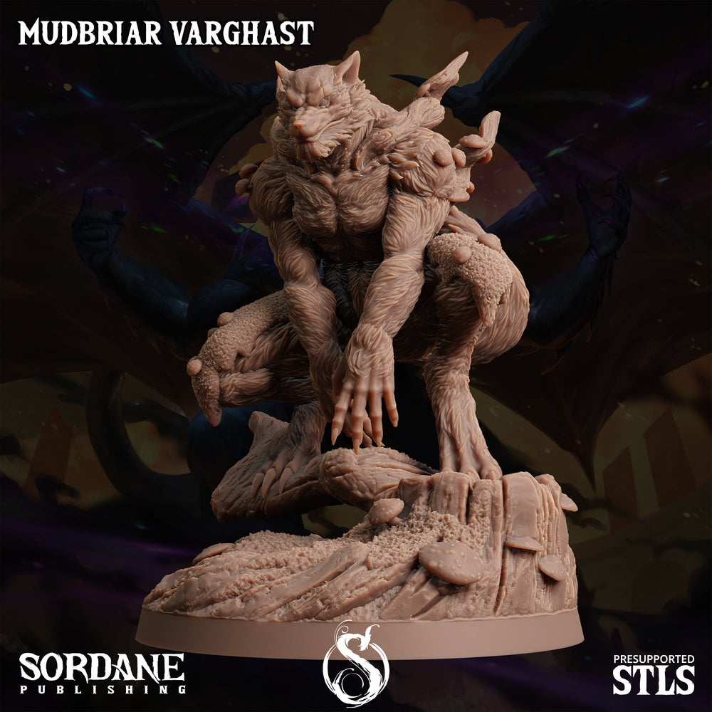 3D Printed Sordane Publishing Mudbriar Varghast Monster Mayhem II 28 32mm D&D (Online Only)