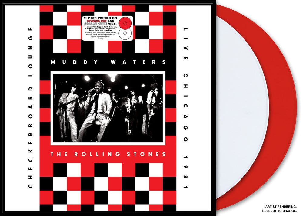 Muddy Waters/Rolling Stones - Live At Checkerboard Lounge Chicago 1981 [Opaque Red LP & Opaque White LP] [Vinyl] (ONLINE ORDER ONLY)