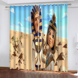 Mummies Curtains Pattern Blackout Window Drapes (Online Order Only)
