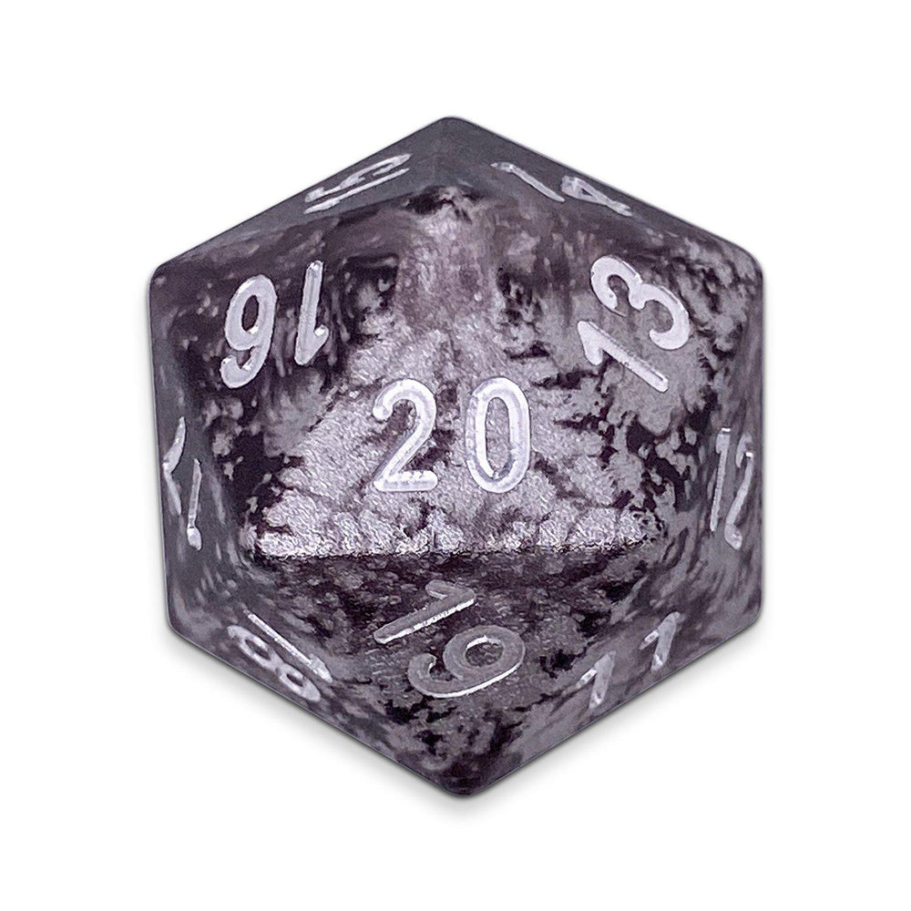 Single Wondrous Dice® Countdown D20 in Mummy Lord by  6063 Aircraft Grade Aluminum (ONLINE ORDER ONLY)
