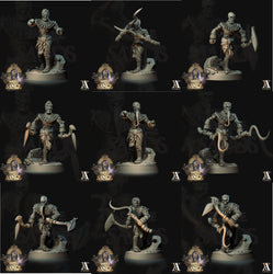 3D Printed Archvillain Games Mummies The Empire of Sands 28 32mm D&D (Online Only)