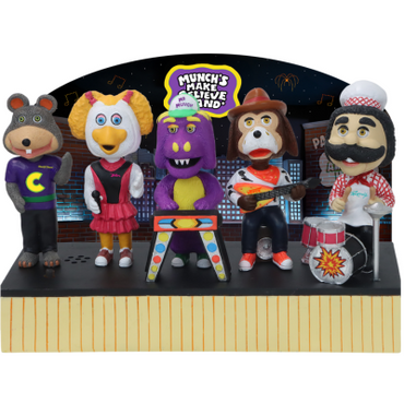 Munch’s Make Believe Band Singing Chuck E. Cheese Bobblehead (Presale) (ONLINE ORDER ONLY)