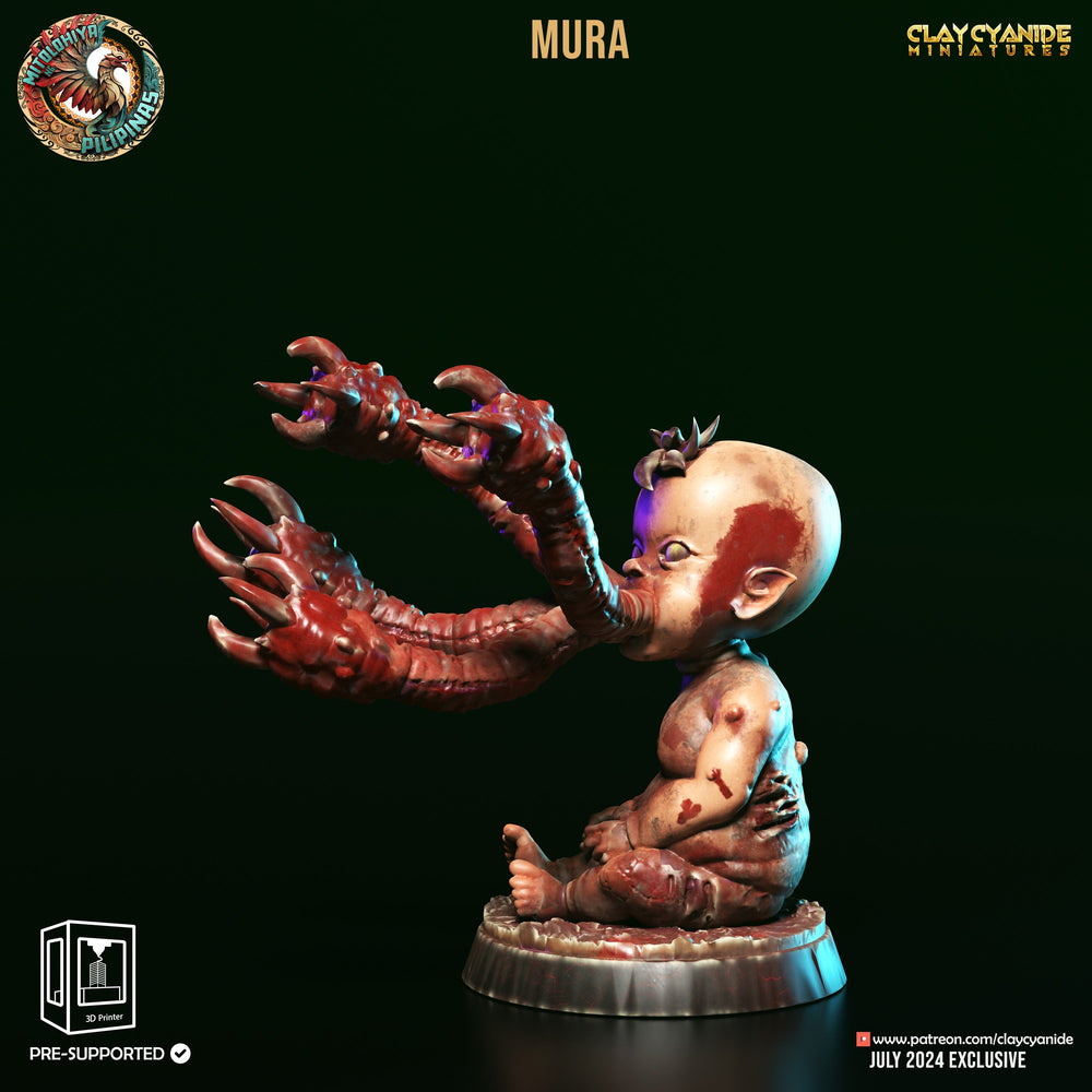 3D Printed Clay Cyanide Tiyanak Philippine Mythology 28 32 mm D&D (Online Only)