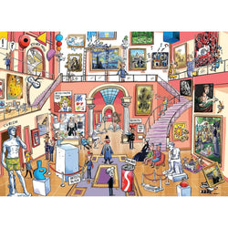 Museum Mischief Doodle Town 1000 Piece Jigsaw Puzzle Cobble Hill