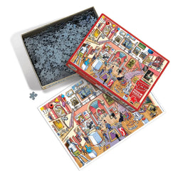 Museum Mischief Doodle Town 1000 Piece Jigsaw Puzzle Cobble Hill