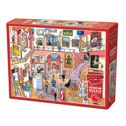Museum Mischief Doodle Town 1000 Piece Jigsaw Puzzle Cobble Hill