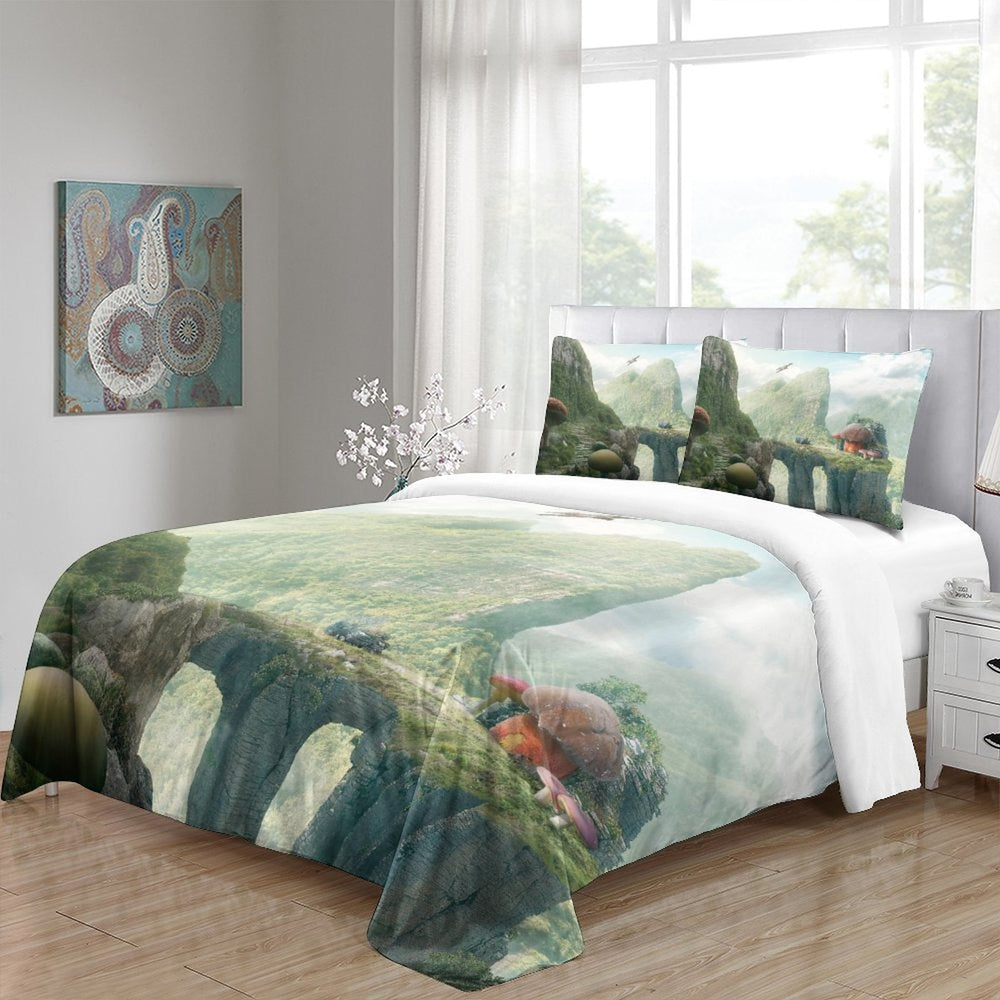 Mushroom House Bedding Set Pattern Quilt Cover (Online Order Only)