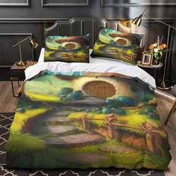 Mushroom House Bedding Set Pattern Quilt Cover (Online Order Only)