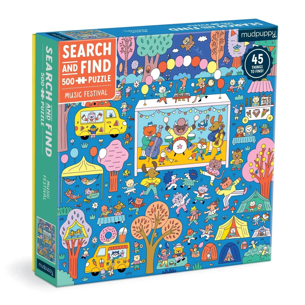 Music Festival Search & Find 500 Piece Jigsaw Puzzle Mudpuppy (ONLINE ORDER ONLY)