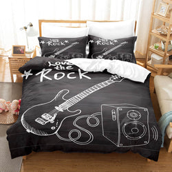 Music Note Bedding Sets Musical Theme Quilt Cover (Online Order Only)