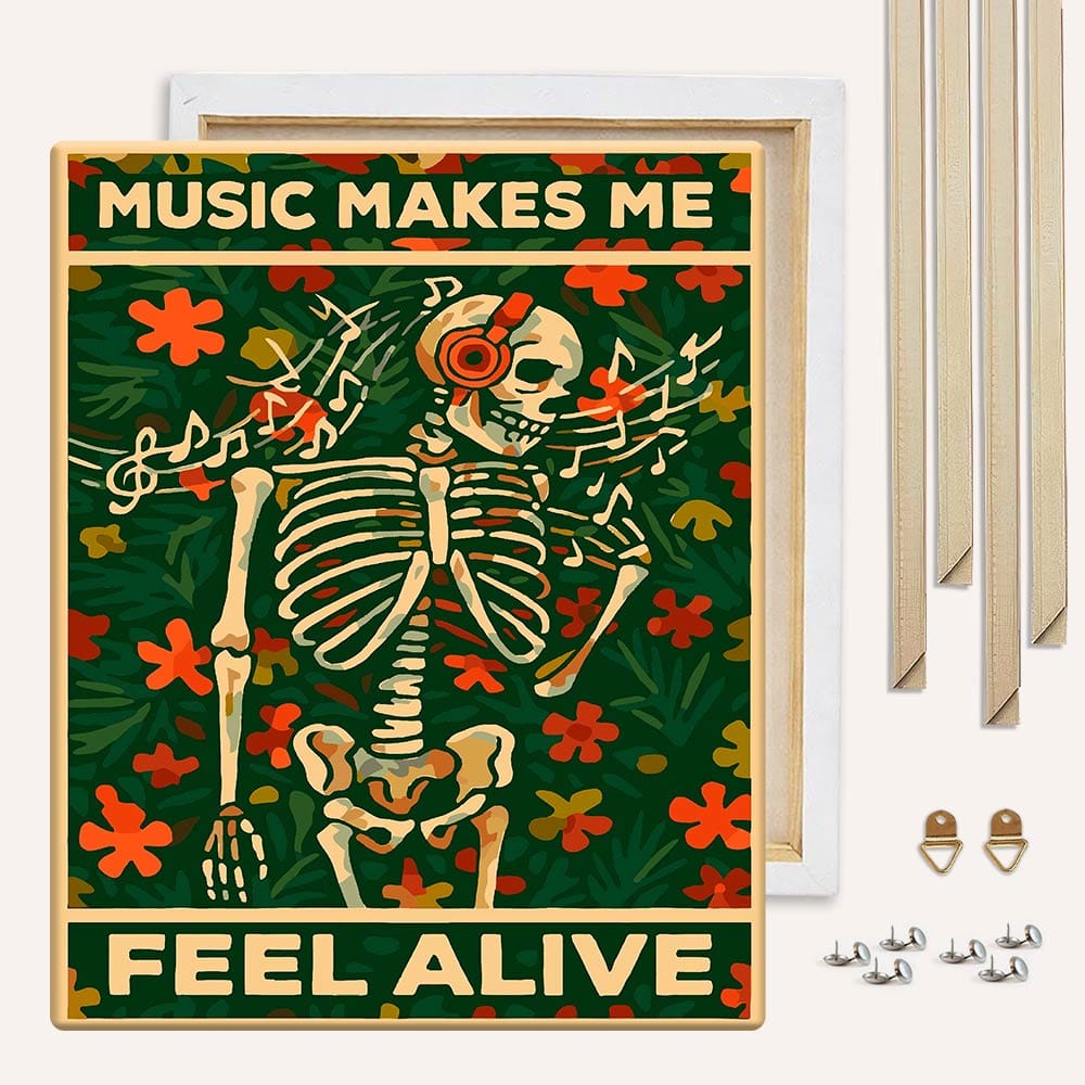 Music Makes Me Feel Alive - Paint By Numbers Kit