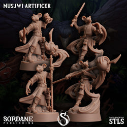 3D Printed Sordane Publishing Musjwi Artificer Burrows Below 28 32mm D&D (Online Only)