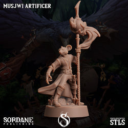 3D Printed Sordane Publishing Musjwi Artificer Burrows Below 28 32mm D&D (Online Only)