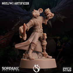 3D Printed Sordane Publishing Musjwi Artificer Burrows Below 28 32mm D&D (Online Only)