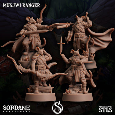 3D Printed Sordane Publishing Musjwi Ranger Burrows Below 28 32mm D&D (Online Only)