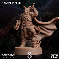 3D Printed Sordane Publishing Musjwi Ranger Burrows Below 28 32mm D&D (Online Only)