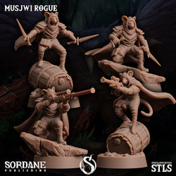 3D Printed Sordane Publishing Musjwi Rogue Burrows Below 28 32mm D&D (Online Only)
